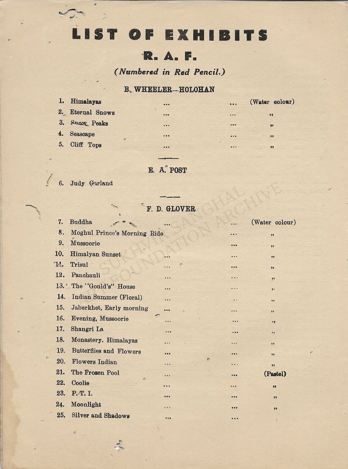 Catalogue Pages